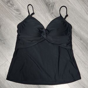 EUC Catalina Black Tankini Top